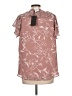Gibson Look 100% Polyester Brown Short Sleeve Blouse Size L - photo 2
