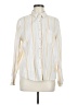 Universal Thread 100% Cotton Stripes Ivory Long Sleeve Button-Down Shirt Size M - photo 1