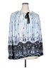 Style&Co 100% Polyester Blue Long Sleeve Blouse Size XXL - photo 1