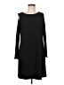 DKNY Solid Black Casual Dress Size 8 - photo 1