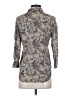 L'Agence 100% Viscose Paisley Gray 3/4 Sleeve Button-Down Shirt Size XS (0) - photo 2