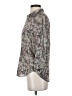 L'Agence 100% Viscose Paisley Gray 3/4 Sleeve Button-Down Shirt Size XS (0) - photo 5