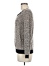 NY Collection Animal Print Gray Pullover Sweater Size M - photo 5