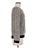 NY Collection Animal Print Gray Pullover Sweater Size M - photo 4