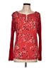 oasis Red Long Sleeve Blouse Size L - photo 1