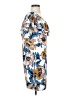 Everly 100% Polyester Print Blue Casual Dress Size S - photo 4