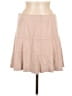 Kaari Blue Solid Tan Casual Skirt Size 6 - photo 1