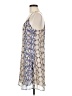 Lavender Brown 100% Polyester Blue Tan Cocktail Dress Size M - photo 5