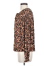 Gap 100% Polyester Floral Brown Long Sleeve Blouse Size XS - photo 5