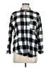 Universal Thread Checkered-gingham Black Long Sleeve Button-Down Shirt Size M - photo 1