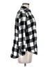 Universal Thread Checkered-gingham Black Long Sleeve Button-Down Shirt Size M - photo 4
