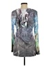Fashion Bug Silver Long Sleeve Blouse Size L - photo 2