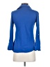 Max Studio 100% Rayon Blue Long Sleeve Polo Size XS - photo 2
