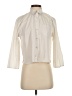 Theory Solid Ivory 3/4 Sleeve Button-Down Shirt Size S - photo 1
