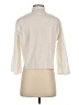 Theory Solid Ivory 3/4 Sleeve Button-Down Shirt Size S - photo 2