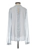 Ann Taylor Blue Silver Long Sleeve Blouse Size XS - photo 2