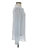 Ann Taylor Blue Silver Long Sleeve Blouse Size XS - photo 4