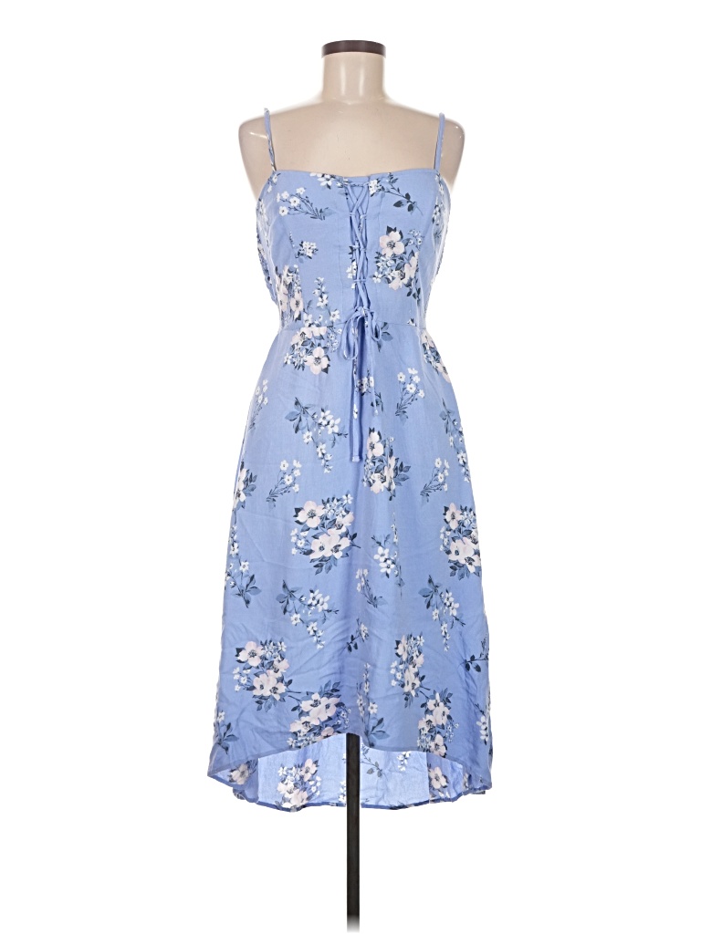 Pre-owned Hollister Casual Dress In Blue