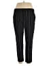 Worthington Stripes Black Casual Pants Size 18 - photo 1