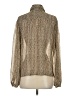 Assorted Brands Houndstooth Brown Ivory Long Sleeve Blouse Size S (estimated) - photo 2