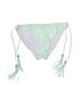 Unbranded Chevron-herringbone Green Swimsuit Bottoms Size S (estimated) - photo 1
