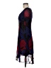 Caractere Print Blue Cocktail Dress Size 8 - photo 5