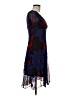 Caractere Print Blue Cocktail Dress Size 8 - photo 4