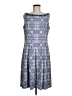 PREMISE Argyle Blue Casual Dress Size 8 - photo 1