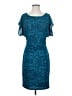 Ann Taylor Paisley Teal Cocktail Dress Size XS - photo 1