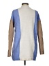 Ann Taylor Color Block Blue Pullover Sweater Size S - photo 2
