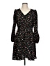 Shein 100% Polyester Hearts Black Casual Dress Size L - photo 1