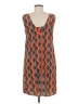Halogen 100% Polyester Print Multi Color Orange Casual Dress Size S - photo 2
