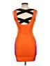 LVL X Color Block Orange Pink Cocktail Dress Size L (estimated) - photo 2