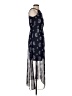 The Limited 100% Polyester Paisley Blue Cocktail Dress Size XXS - photo 4