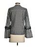 J.Crew 100% Cotton Checkered-gingham Black 3/4 Sleeve Blouse Size 2 - photo 2
