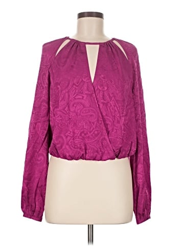 Veronica Beard Long Sleeve Silk Top (view 1)