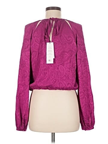 Veronica Beard Long Sleeve Silk Top (view 2)