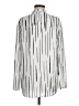 NORACORA 100% Bamboo Stripes Silver Long Sleeve Button-Down Shirt Size M - photo 2