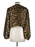 Perceptions 100% Polyester Animal Print Gold Faux Fur Jacket Size M - photo 2