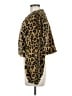 Perceptions 100% Polyester Animal Print Gold Faux Fur Jacket Size M - photo 5