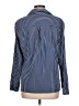 Notations Stripes Blue Long Sleeve Blouse Size L - photo 2