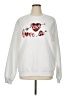 Unbranded Hearts White Sweatshirt Size XL - photo 1