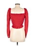 Shein Red Long Sleeve Top Size M - photo 2