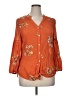Fig and Flower Orange 3/4 Sleeve Blouse Size XL - photo 1