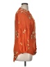 Fig and Flower Orange 3/4 Sleeve Blouse Size XL - photo 4
