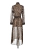 Zara Animal Print Brown Casual Dress Size S - photo 2