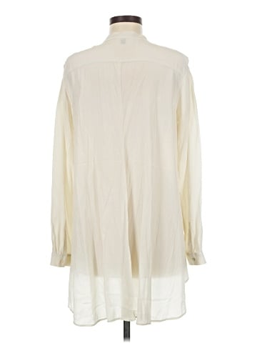 Eileen Fisher Long Sleeve Silk Top - back