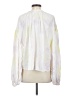Saylor 100% Viscose Tie-dye Ivory Long Sleeve Blouse Size S - photo 2