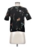 Zara Black Short Sleeve Blouse Size XS - photo 1