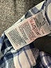 Old Navy 100% Cotton Plaid Blue 3/4 Sleeve Button-Down Shirt Size XXL - photo 8
